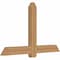 Ekena Millwork Eugene Smooth Timber Gable Bracket, Western Red Cedar, 60"W x 38"H x 3 1/2"D x 5 1/2"F, 15/12 Pitch GBW060X38X0406EUG00SWR - alternate 3